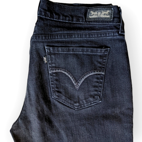 Levi's Women's Black 505 Straight Leg Jeans - Picture 1 of 9